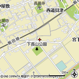 愛知県豊川市下長山町岩下周辺の地図