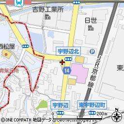 大阪トヨペット宇野辺店周辺の地図