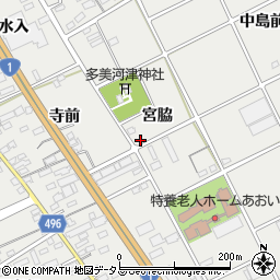 愛知県豊川市宿町宮脇周辺の地図