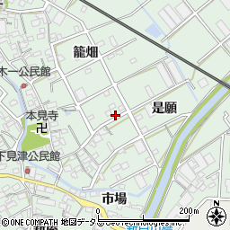 愛知県豊川市御津町下佐脇是願11周辺の地図