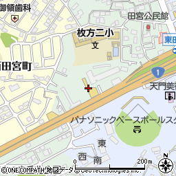 トヨタモビリティ新大阪枚方山之上店周辺の地図