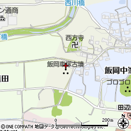 京都府京田辺市飯岡西原15周辺の地図