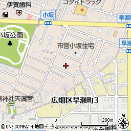 兵庫県姫路市広畑区小坂148周辺の地図
