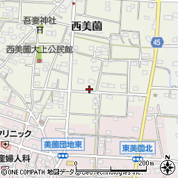 静岡県浜松市浜名区西美薗2238周辺の地図