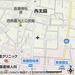 静岡県浜松市浜名区西美薗2237周辺の地図