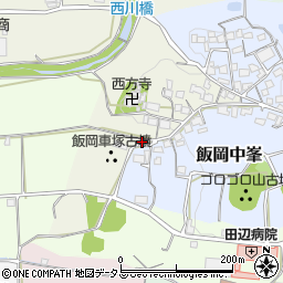 京都府京田辺市飯岡西原17周辺の地図