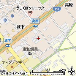 愛知県豊川市牛久保町城下5周辺の地図