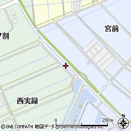 愛知県西尾市一色町小薮（宮前下）周辺の地図