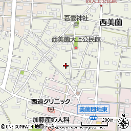 静岡県浜松市浜名区西美薗2168周辺の地図
