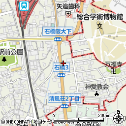 オリックスレンタカー大阪空港北店周辺の地図