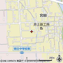 兵庫県姫路市勝原区宮田700周辺の地図