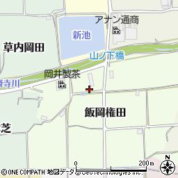 京都府京田辺市飯岡権田88-1周辺の地図