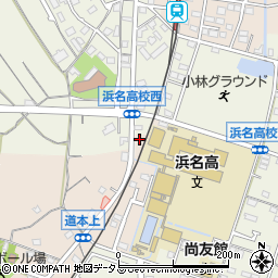 静岡県浜松市浜名区道本292周辺の地図