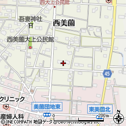 静岡県浜松市浜名区西美薗2233周辺の地図