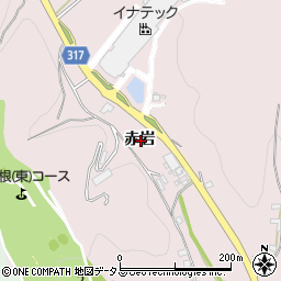 愛知県西尾市鳥羽町赤岩周辺の地図