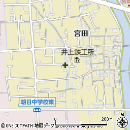 兵庫県姫路市勝原区宮田695-1周辺の地図