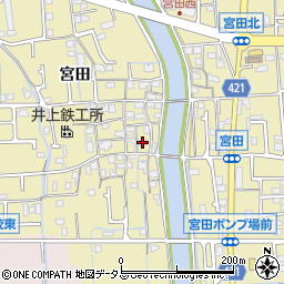 兵庫県姫路市勝原区宮田661周辺の地図