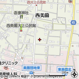 静岡県浜松市浜名区西美薗2236周辺の地図
