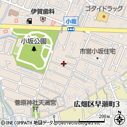 兵庫県姫路市広畑区小坂161周辺の地図