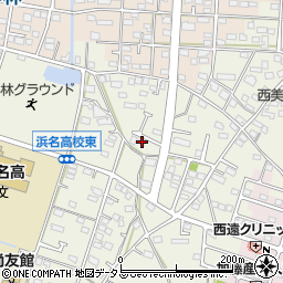 静岡県浜松市浜名区西美薗2083-2周辺の地図