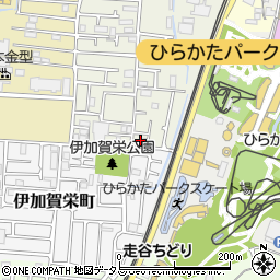 大阪府枚方市伊加賀寿町9周辺の地図