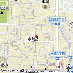 大阪府茨木市水尾周辺の地図