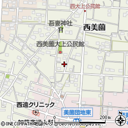 静岡県浜松市浜名区西美薗2206-1周辺の地図
