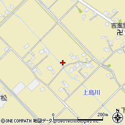 静岡県焼津市下江留周辺の地図