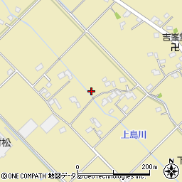 静岡県焼津市下江留周辺の地図