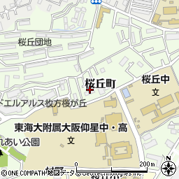 大阪府枚方市桜丘町37周辺の地図