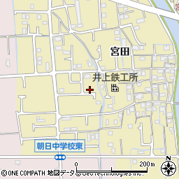 兵庫県姫路市勝原区宮田700-3周辺の地図