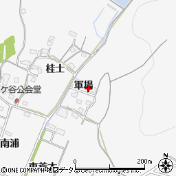 愛知県豊橋市嵩山町軍場周辺の地図