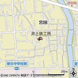 兵庫県姫路市勝原区宮田640周辺の地図