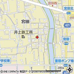 兵庫県姫路市勝原区宮田651周辺の地図