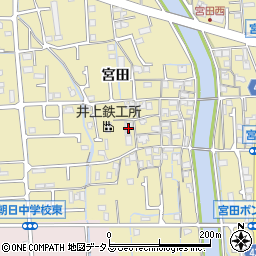 兵庫県姫路市勝原区宮田647周辺の地図