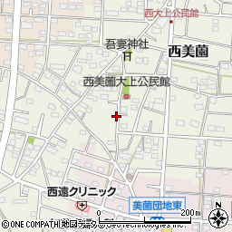 静岡県浜松市浜名区西美薗2162周辺の地図