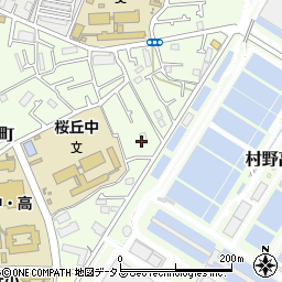 大阪府枚方市桜丘町77周辺の地図