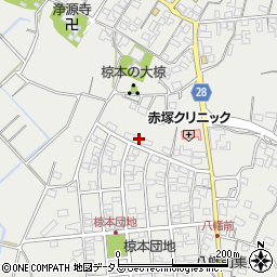 三重県津市芸濃町椋本880-7周辺の地図