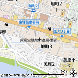うどん食堂 太鼓亭 宝塚旭町店周辺の地図