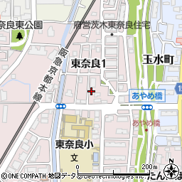 大阪府茨木市東奈良1丁目12-16周辺の地図