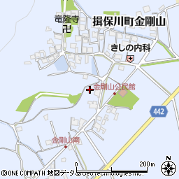 兵庫県たつの市揖保川町金剛山410周辺の地図