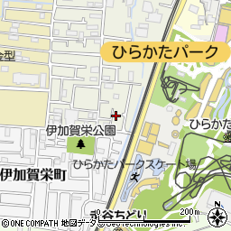 大阪府枚方市伊加賀寿町7周辺の地図