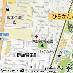 大阪府枚方市伊加賀寿町12周辺の地図