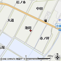 愛知県豊橋市石巻本町池田周辺の地図