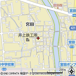 兵庫県姫路市勝原区宮田655周辺の地図