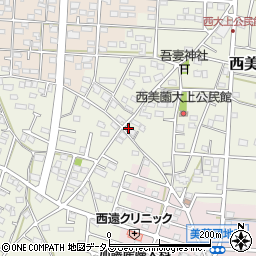 静岡県浜松市浜名区西美薗2152周辺の地図