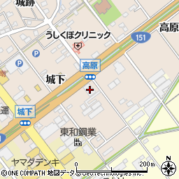 愛知県豊川市牛久保町城下8周辺の地図
