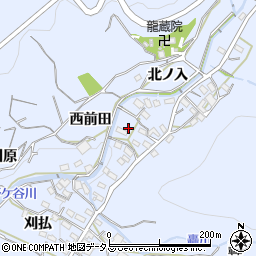 愛知県西尾市西幡豆町郷中周辺の地図