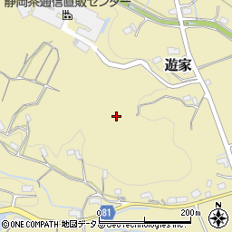 静岡県掛川市遊家周辺の地図