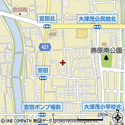 兵庫県姫路市勝原区宮田48周辺の地図